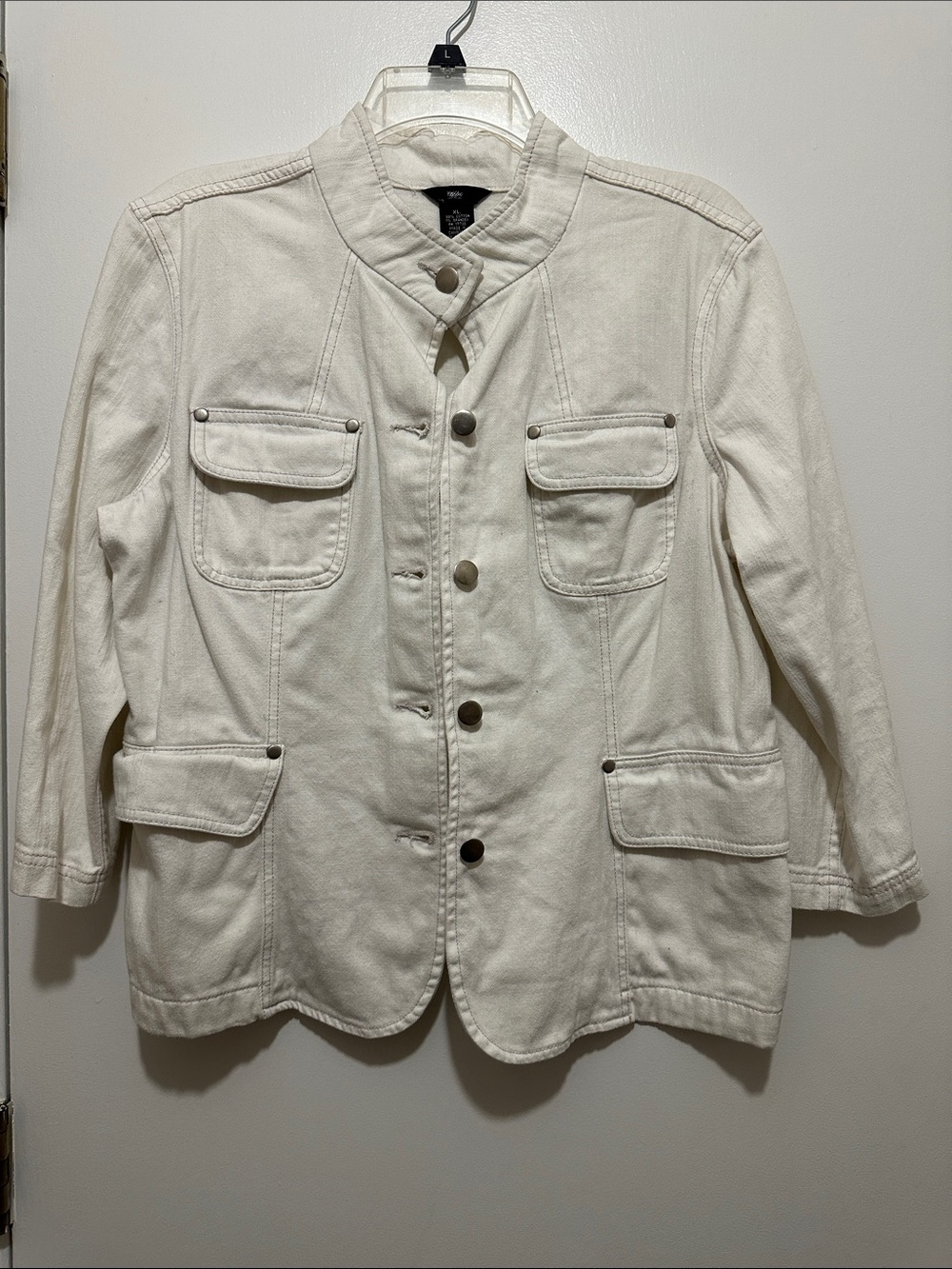 Mossimo Supply Co. Cream Utility Field Jacket